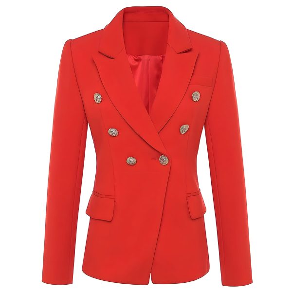 Slim Fit Blazer - Cherry Red